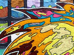 Andy Warhol - Portrait Painting Color Beige Yellow Green Orange White Black