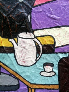 The Rise Of Gray Matter Or the Utopia Of Human Feelings - Mixed Media Painting