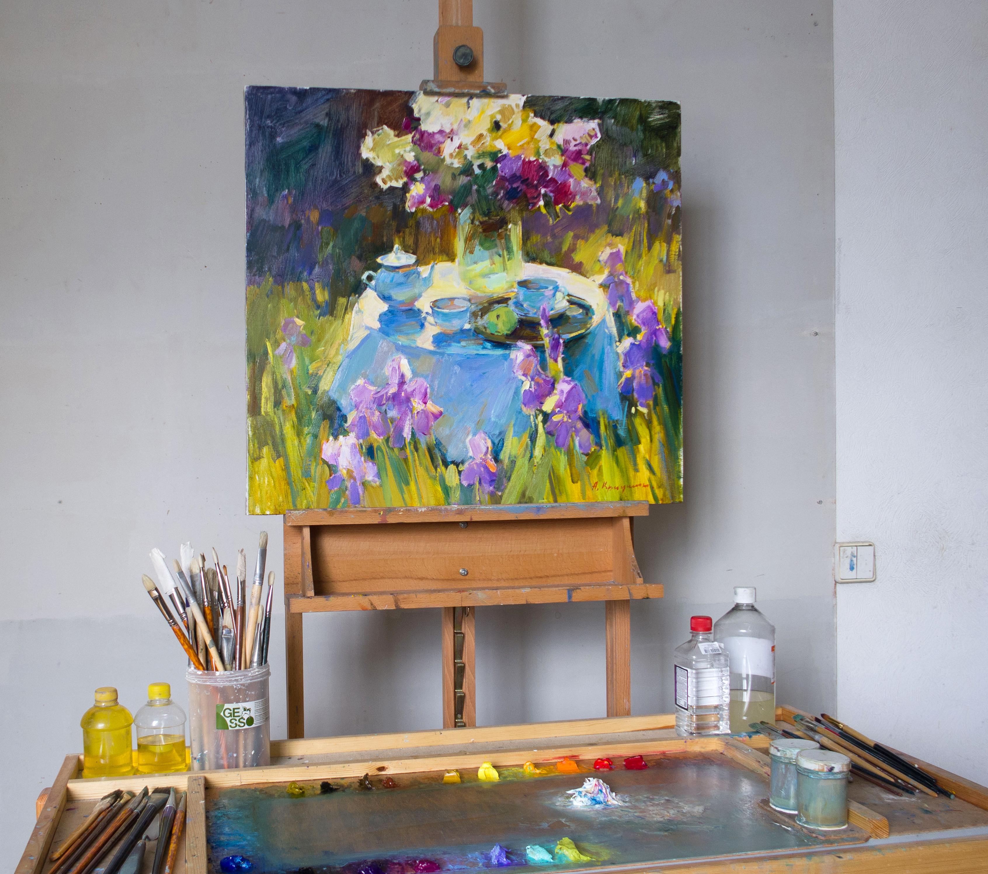 Jardín soleado - Painting de Aleksandr Kryushyn