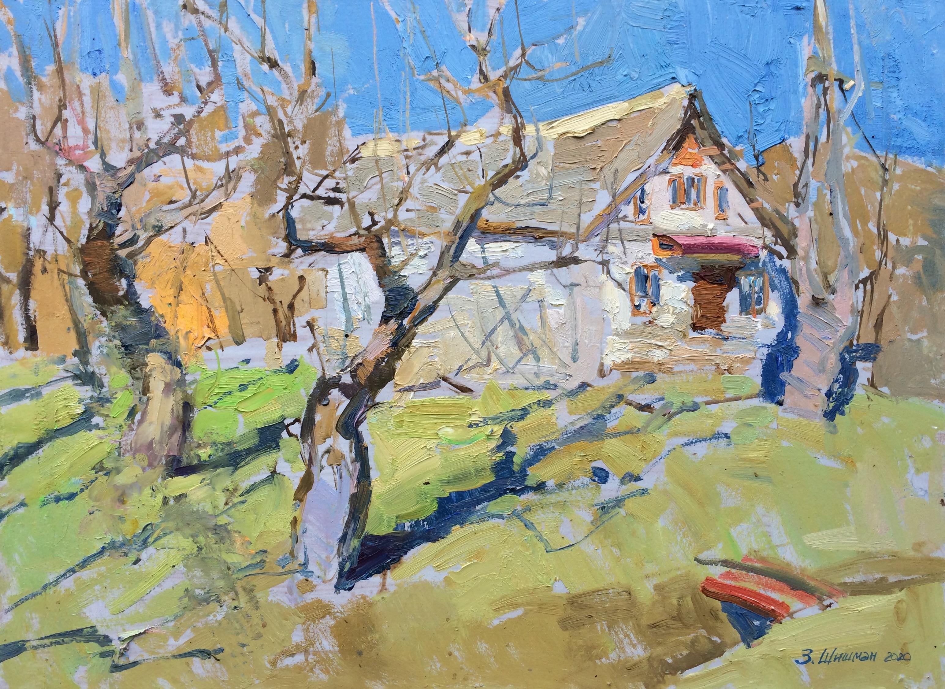 Zlata Shyshman Landscape Painting - Spring Sun