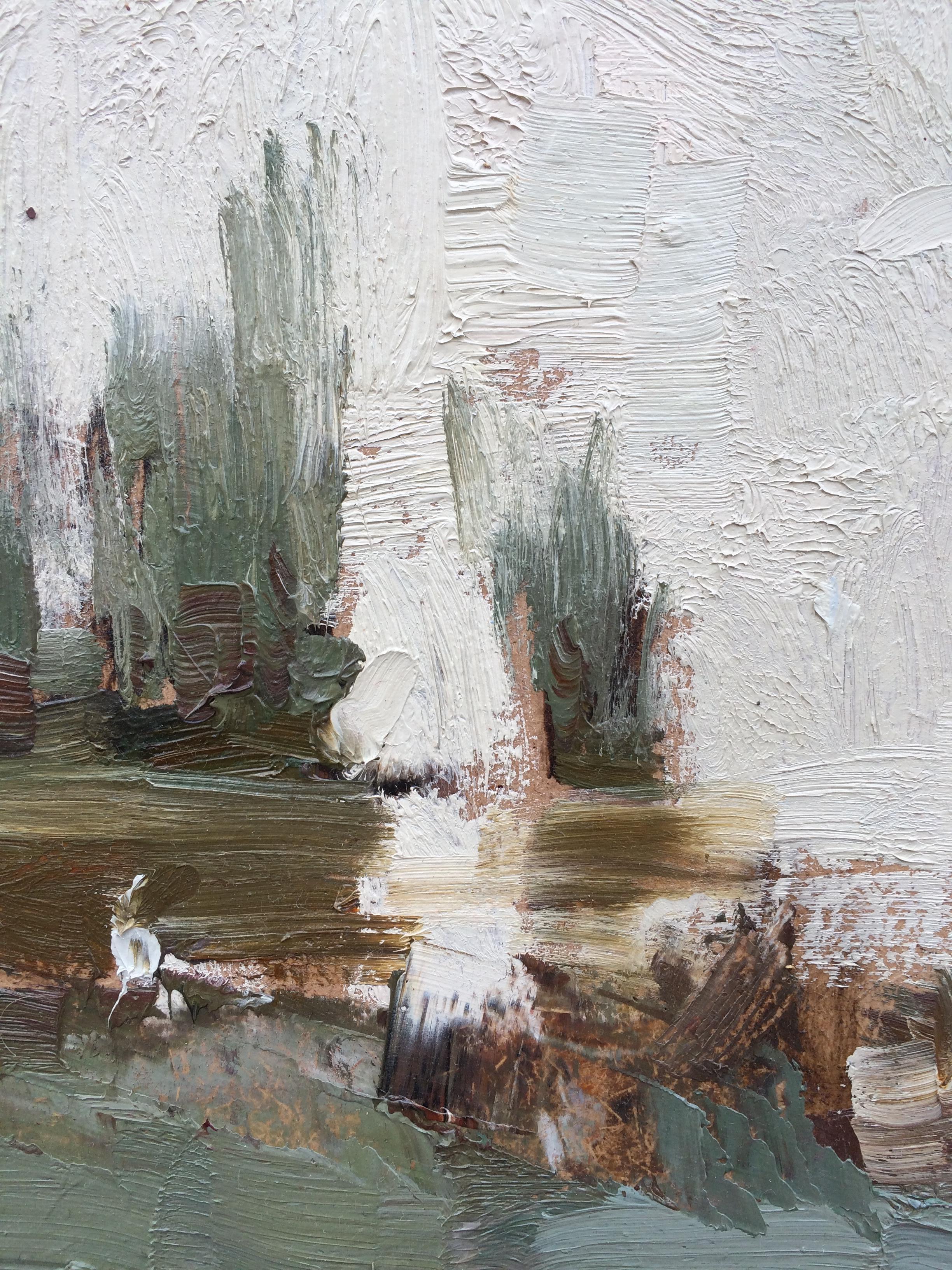 Canzone di apertura - Landscape Painting Marrone di Zlata Shyshman