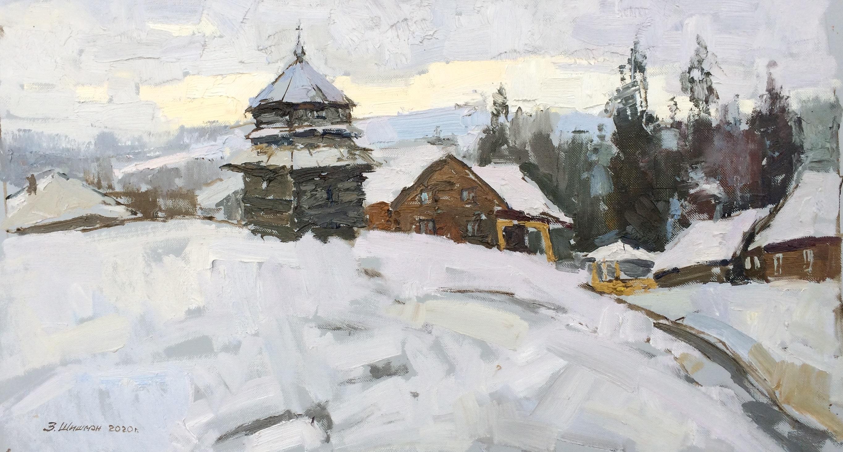 Zlata Shyshman Landscape Painting - Under The White Blanket