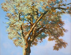The Tree Of Knowledge - Oil Painting Colors White Yellow Orange Blue Brown Green