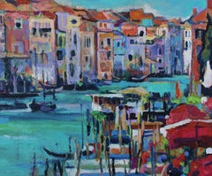 Venezia -  Colori pittura ad olio Marrone Bianco Giallo Verde Arancione Blu Rosso Viola