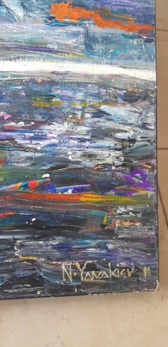 Carnival - Abstract Painting Colors Blue Yellow Orange Black Green Red White