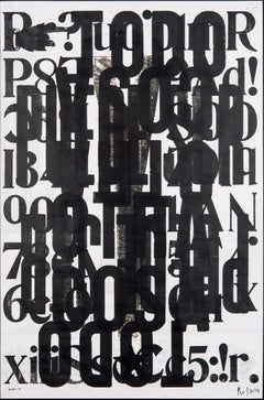 "Poner en Palabras" Tipografia tradizionale in legno su carta da affissione recuperata