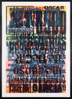 "Put Into Words #1" Traditional Wooden Typography on Reclaimed Poster Paper