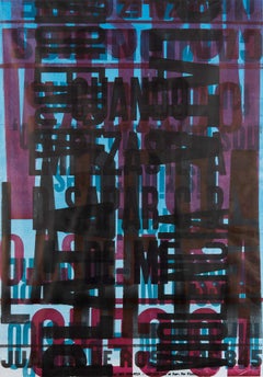 "Put Into Words #2" Tipografia tradizionale in legno su carta da poster riciclata