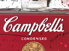 „Campbell's CHANEL N5 Parfum-Rote Flasche“ Werk auf Papier des französischen Street-Künstlers