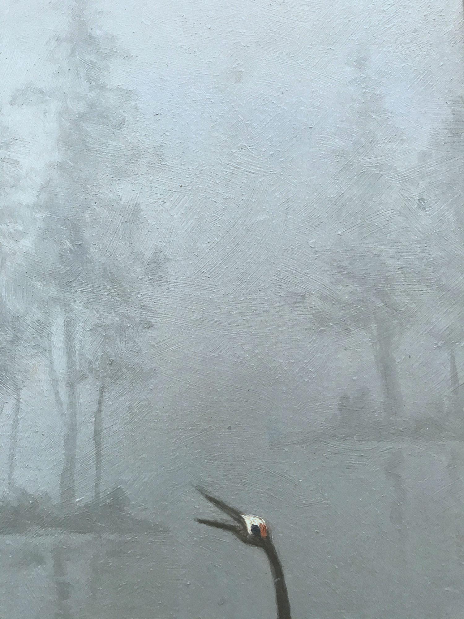 oil painting signed crane