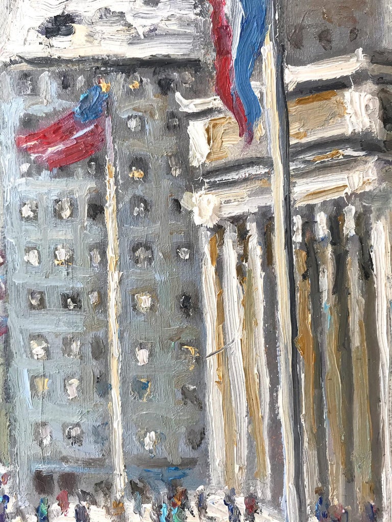 Christopher Willett "Library NYC" New York City Impressionist Winter