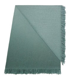Shallow Fold, acrylic fibers, velcro and linen on panel