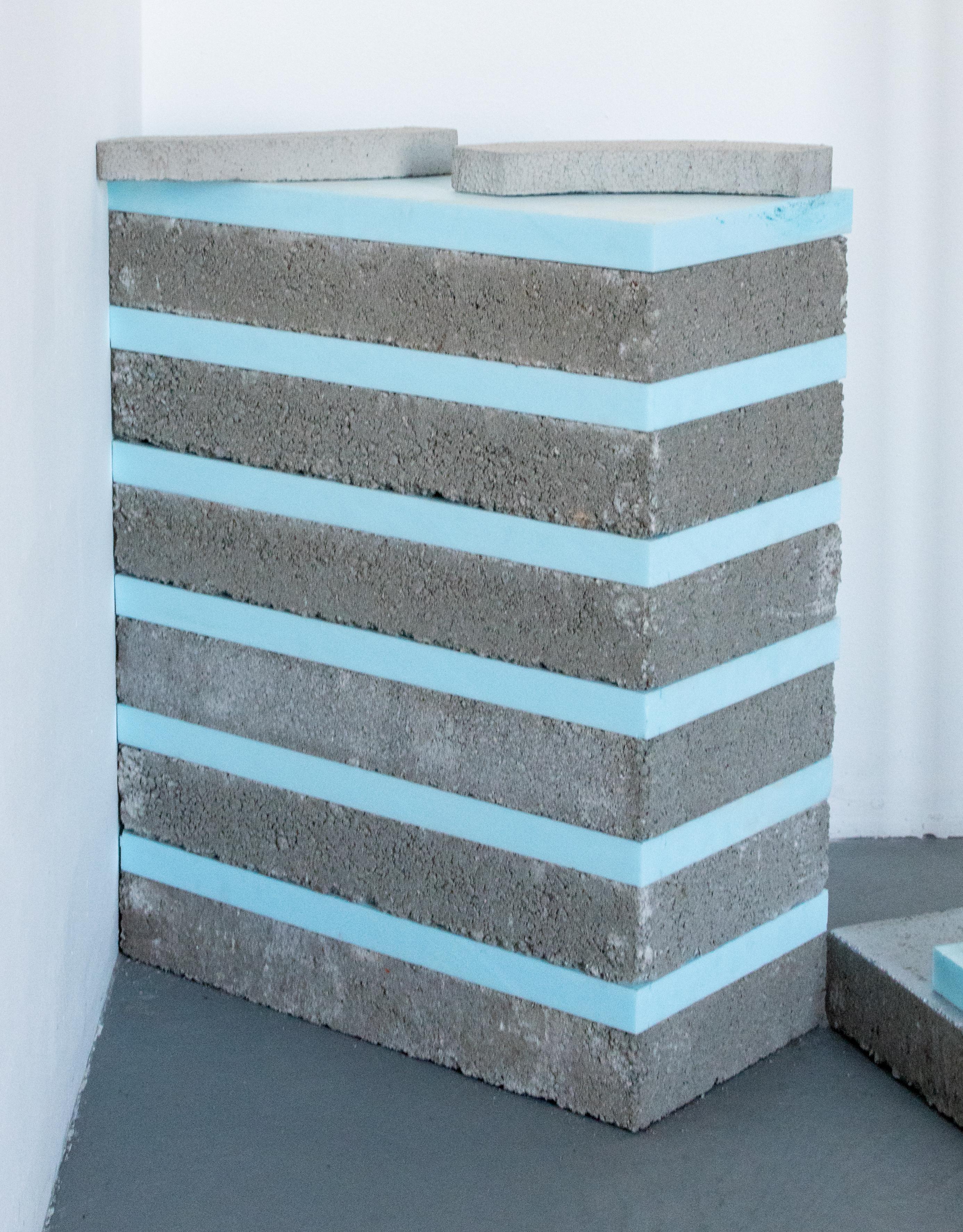 MIRROR - Contemporain - Abstrait géométrique avec matériaux de construction réutilisés en vente 1