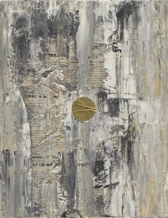 GC Ss 7 Babel - Yuri Figueroa - Oil and Gold Leaf on Canvas - Abstract Painting