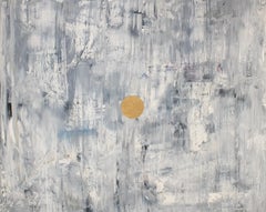 Untitled 1 - Gold Leaf & Oil on Canvas - Contemporary Abstract Expressionist