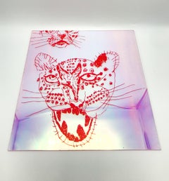 Acrylic Collaboration with Amber Ibarreche, Cheetah Print