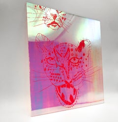 Acrylic Collaboration with Amber Ibarreche, Cheetah Print
