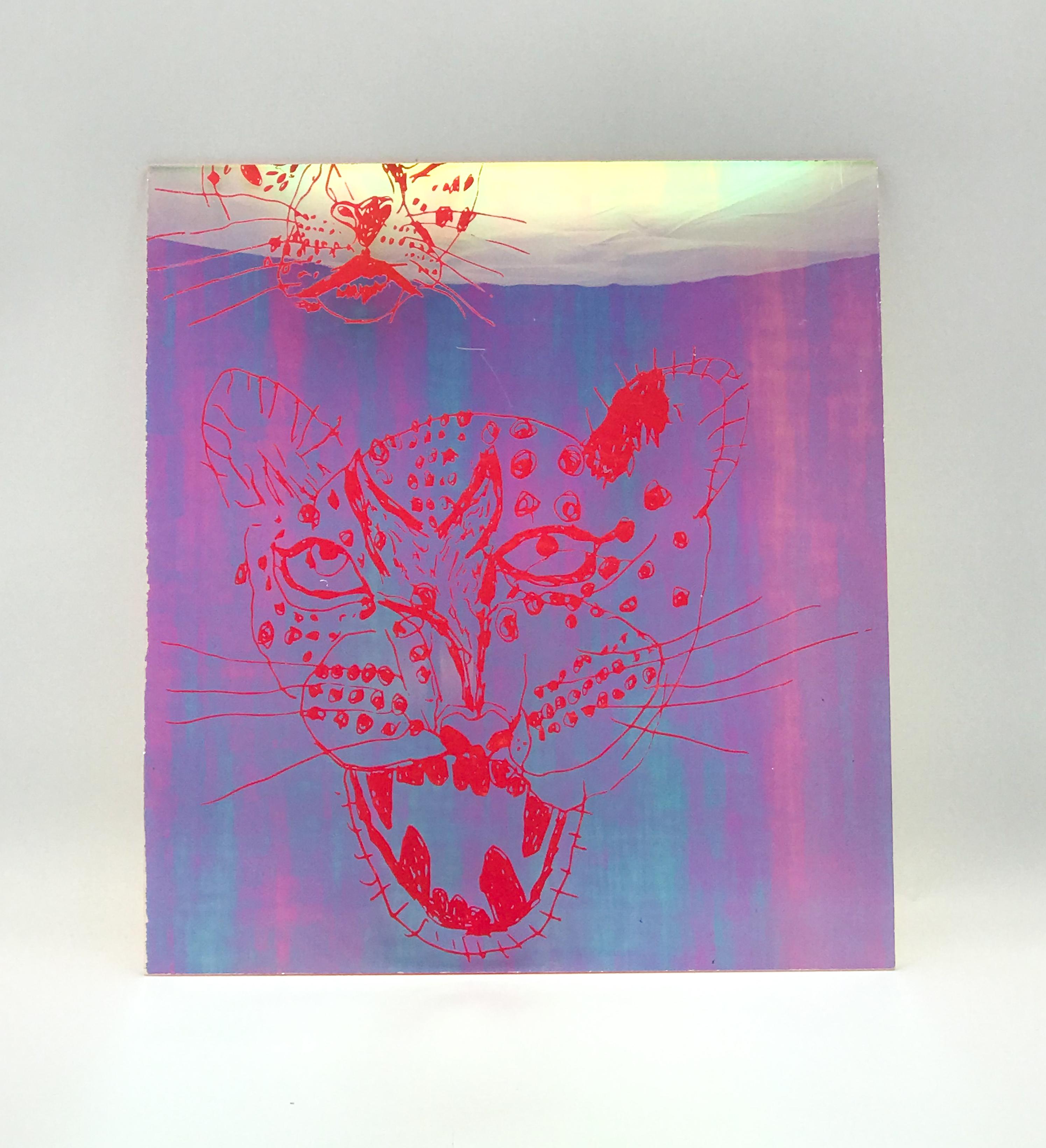 Acrylic Collaboration with Amber Ibarreche, Cheetah Print 1