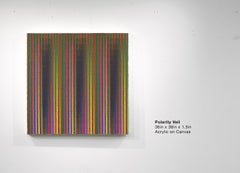 Polarity Veil - Colorful Painting, Interpretation of Sheet Music, Grid Shadow