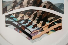 De abajo arriba - Paisaje contemporáneo/Pintura abstracta, recortable, azul