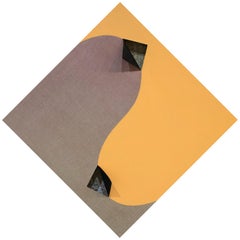 EQUIVALENCE 70 - Contemporary - Sculptural - Oil & Acrylic on Linen, yellow