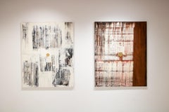 Yuri Figueroa Painting- Gold Leaf and Oil on Canvas - Contemporary