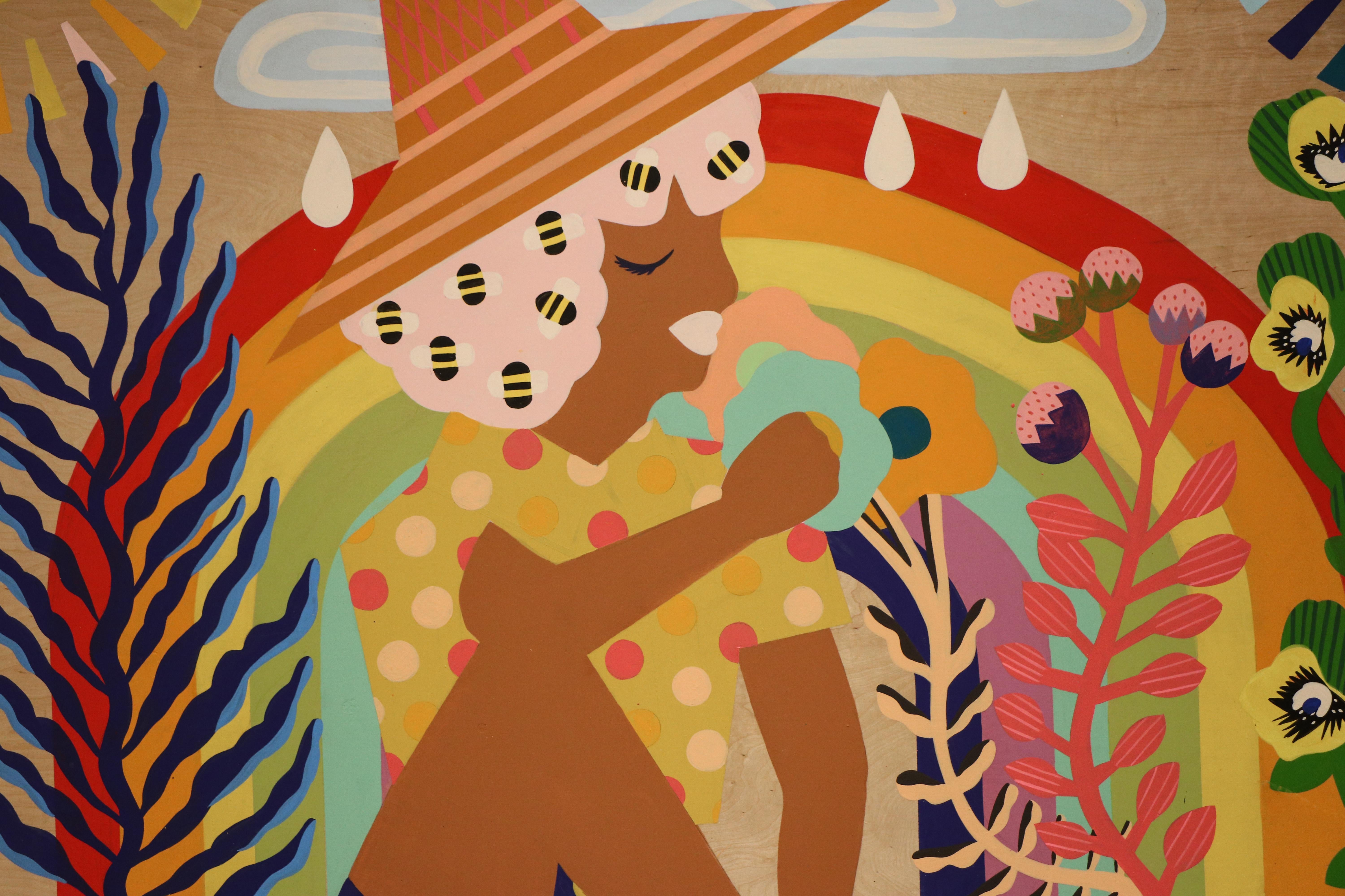 Mother Nature II - Stacy Kiehl - 48 x 48 - Acrylic Paint on Wood Panel, 2020 3