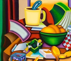 EVERYTHING IN ITS RIGHT PLACE - Cubist, Bright & Bold Surreal Still Life