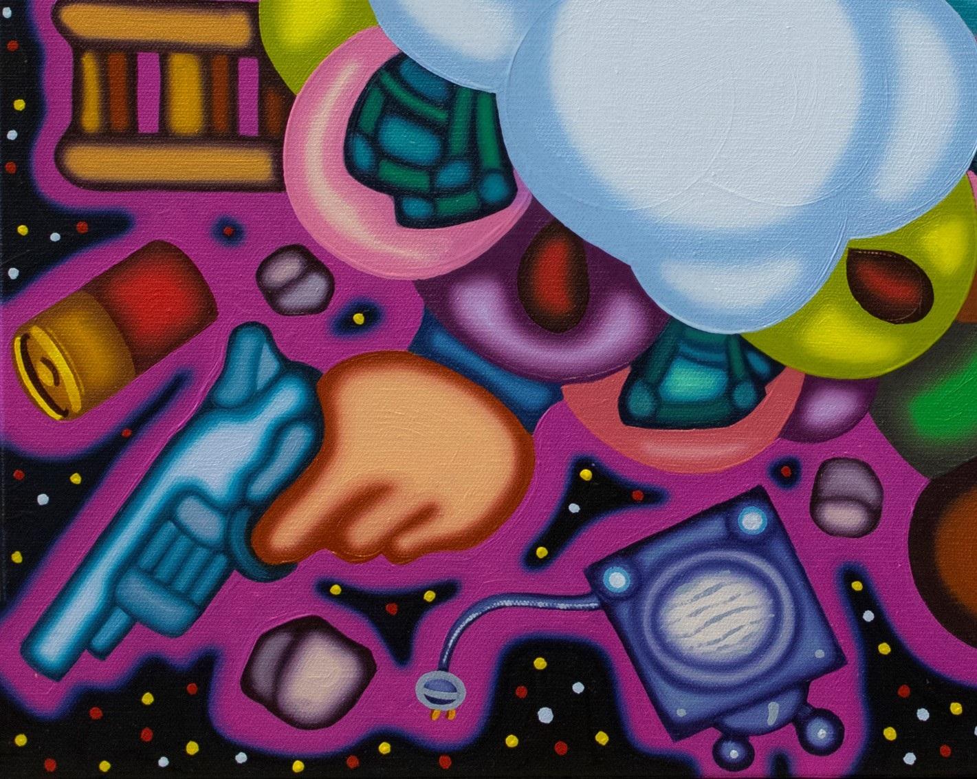 Jason Stout nació en 1977. Se licenció en Bellas Artes por la Universidad de Tennessee en Martin en 2001 y obtuvo un máster en Pintura por la Universidad de Texas en San Antonio en 2004. La obra de Stout aborda visualmente elementos de abstracción