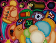 OPEN CARRY STORMS VARY - Illustrative surreal cloud with bold colors, cubist