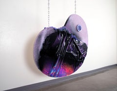 POLLY'S POCKET SLIME - Hanging Sculpture, Purple, Black 