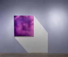 STORM - Pittura a olio su tela di colore viola nebuloso - Extra-terrestre