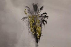 GOLD RUSH - 1st Edition Video, Black and White Palm Tree, Gold Glitter