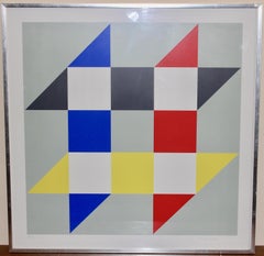 Anton Stankowski, Lithograph, serigraph, signed and numb. Geometric Composition