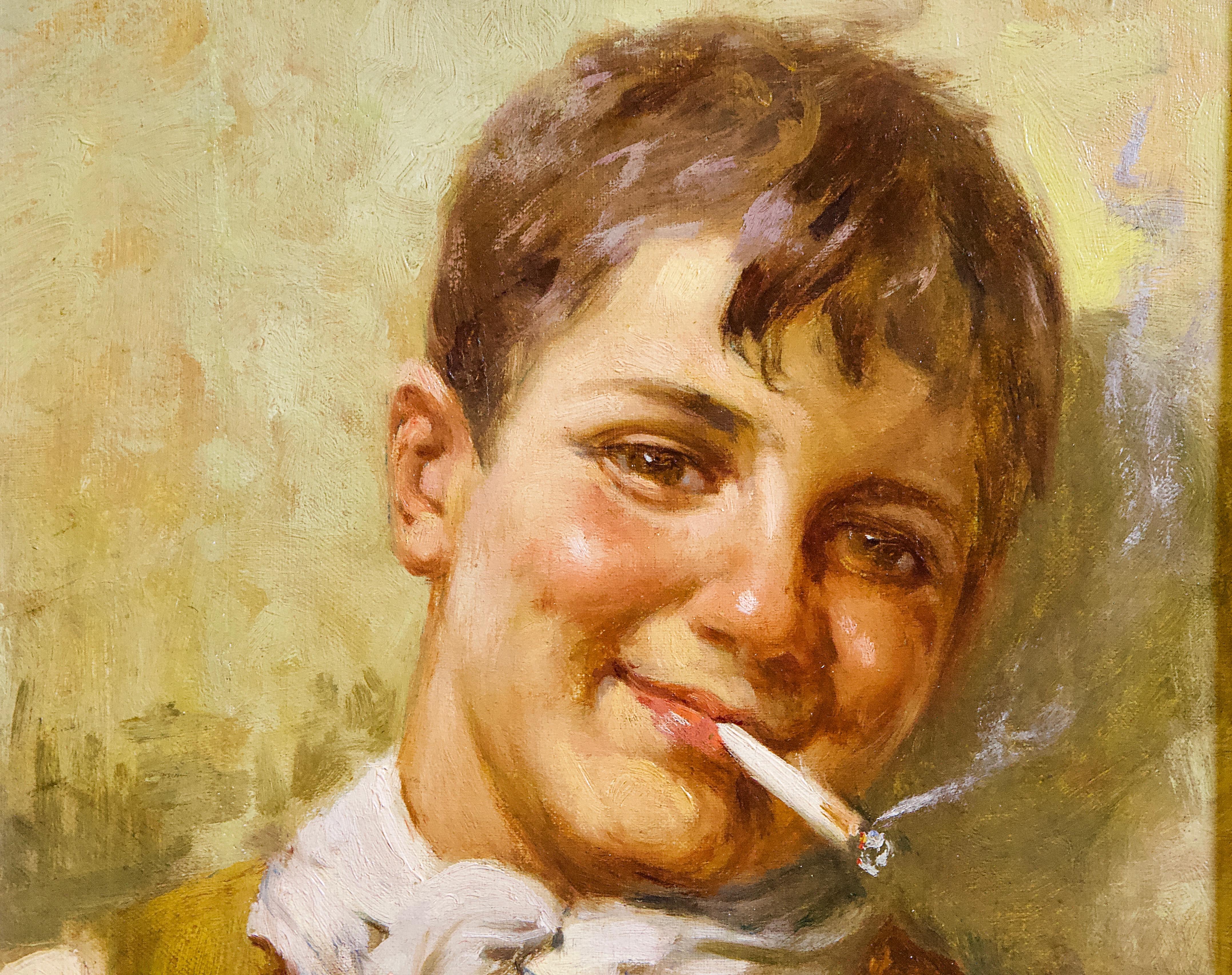 boy oil painting