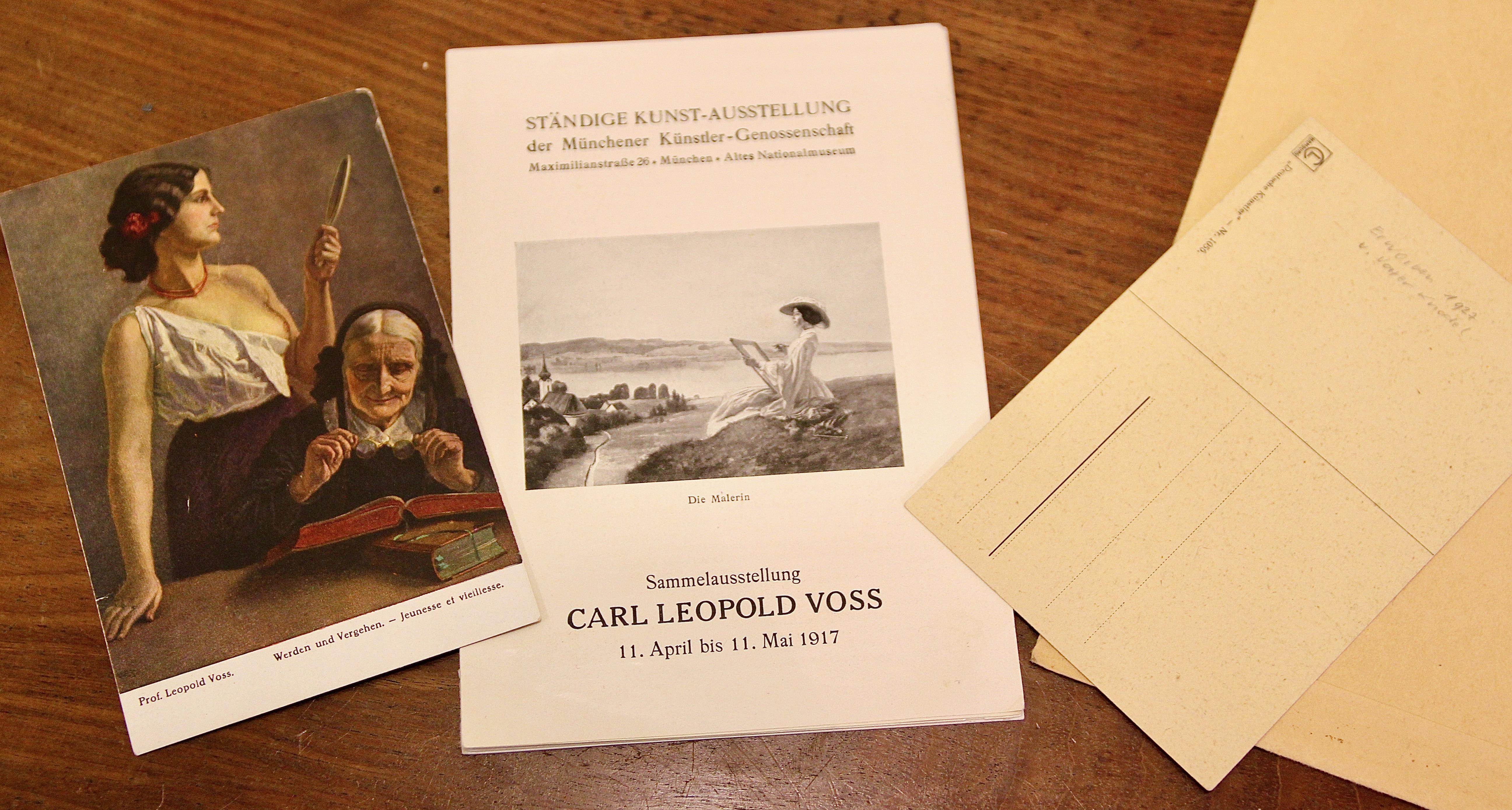 Peinture à l'huile ancienne du Prof. Carl Leopold Voss. « À venir et à disparaître » en vente 7