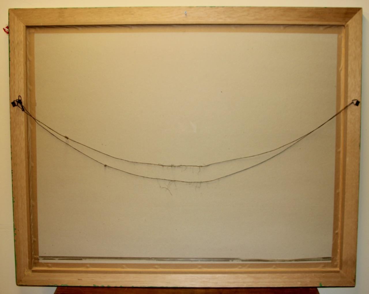 Lothar Malskat - Paysage abstrait en rouge et vert, signé et daté '44 en vente 9