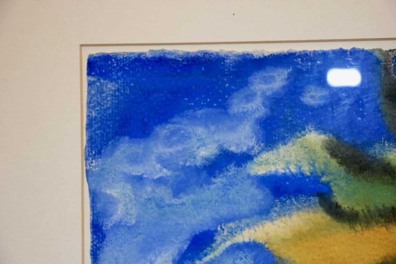 Lothar Malskat - Girasole espressionista, firmato, acquerello in vendita 6