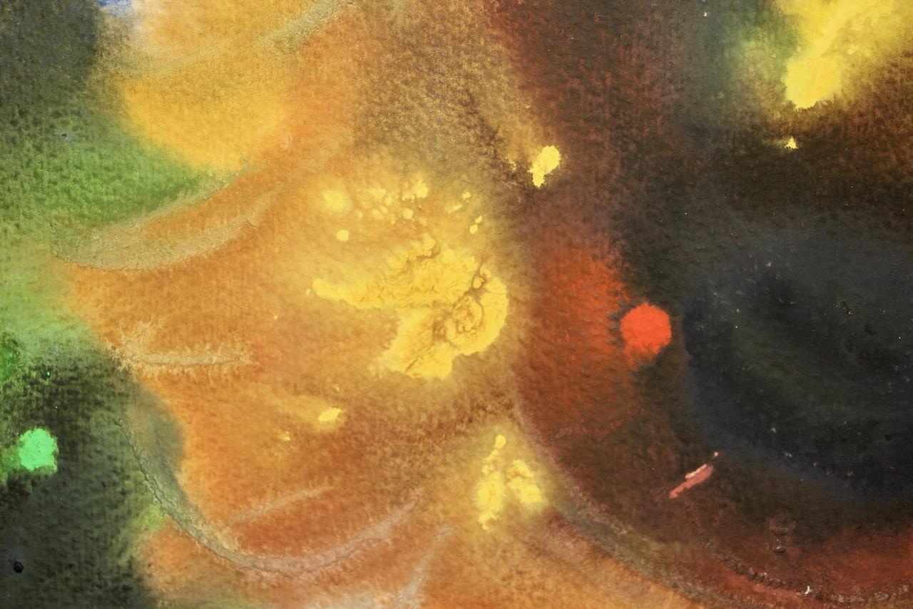 Lothar Malskat - Girasole espressionista, firmato, acquerello in vendita 10