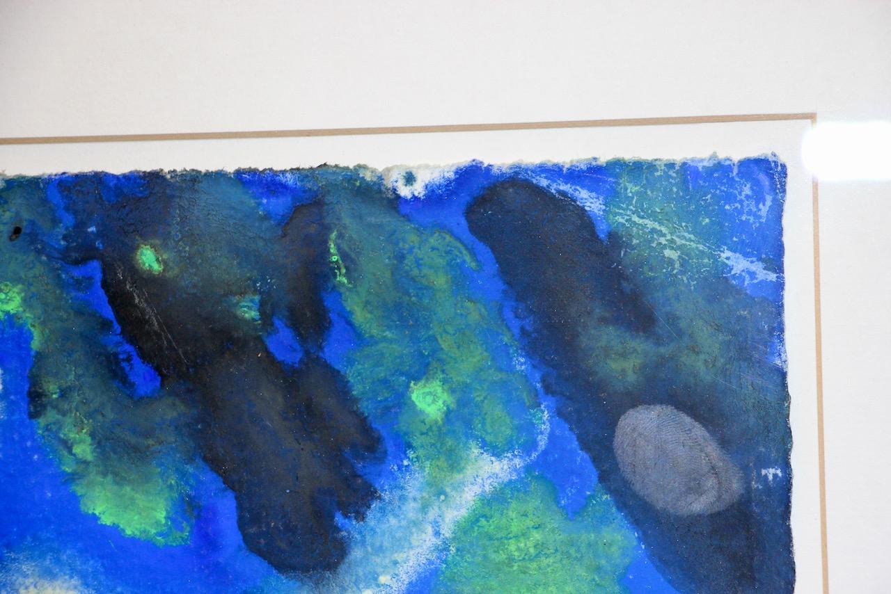 Lothar Malskat - Girasole espressionista, firmato, acquerello in vendita 7