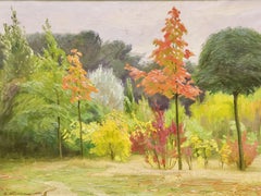 Paysage d'automne ancien, 1920. Peinture à l'huile d'August Westphalen.