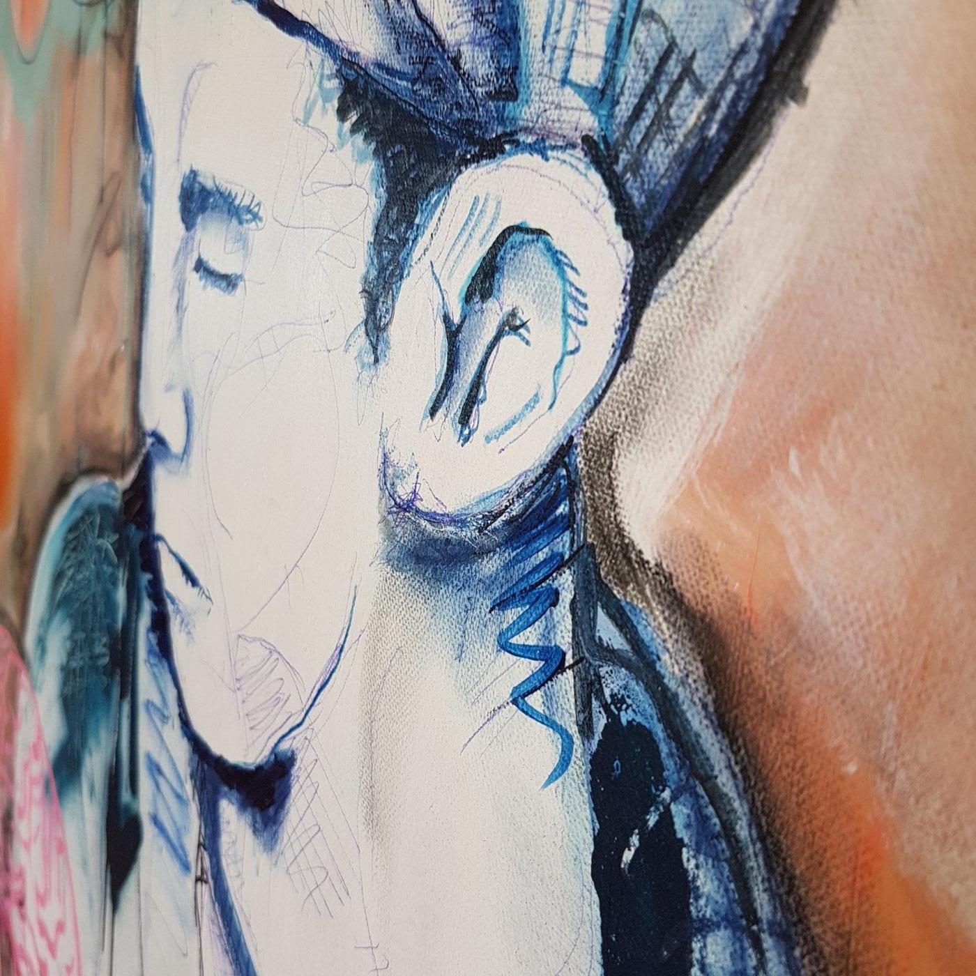 Portrait of a Thundamentalist - Painting by Sam Patterson-Smith