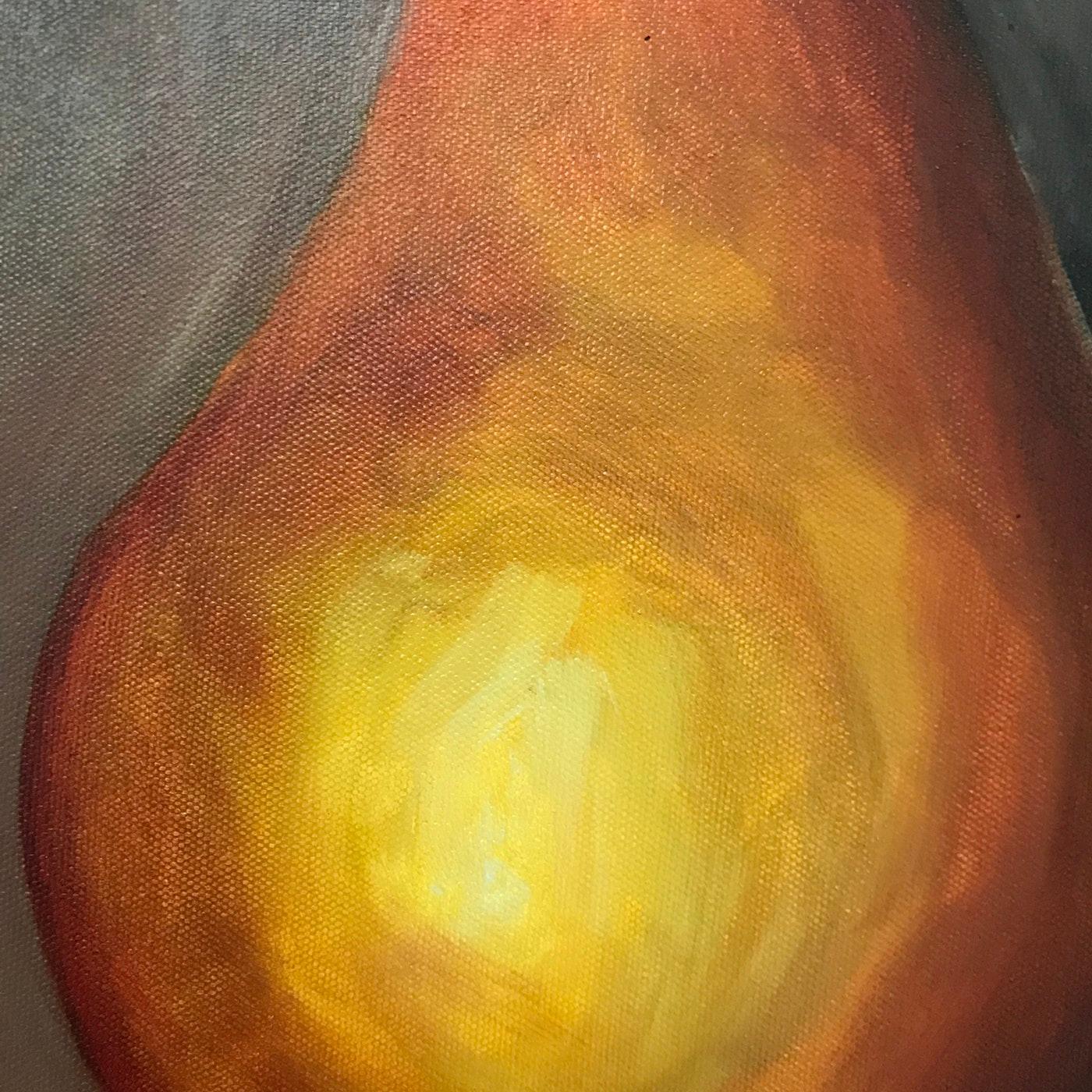 Golden Pear - Painting by Hayley Kruger