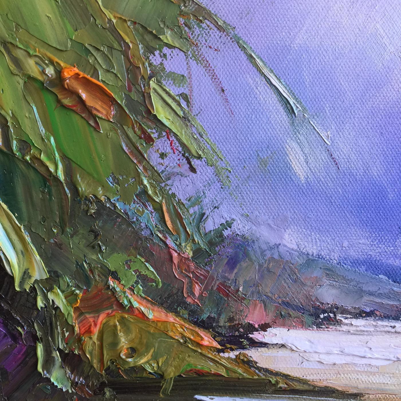 Noosa's Main beach #4 - Abstract Painting by Liliana Gigovic