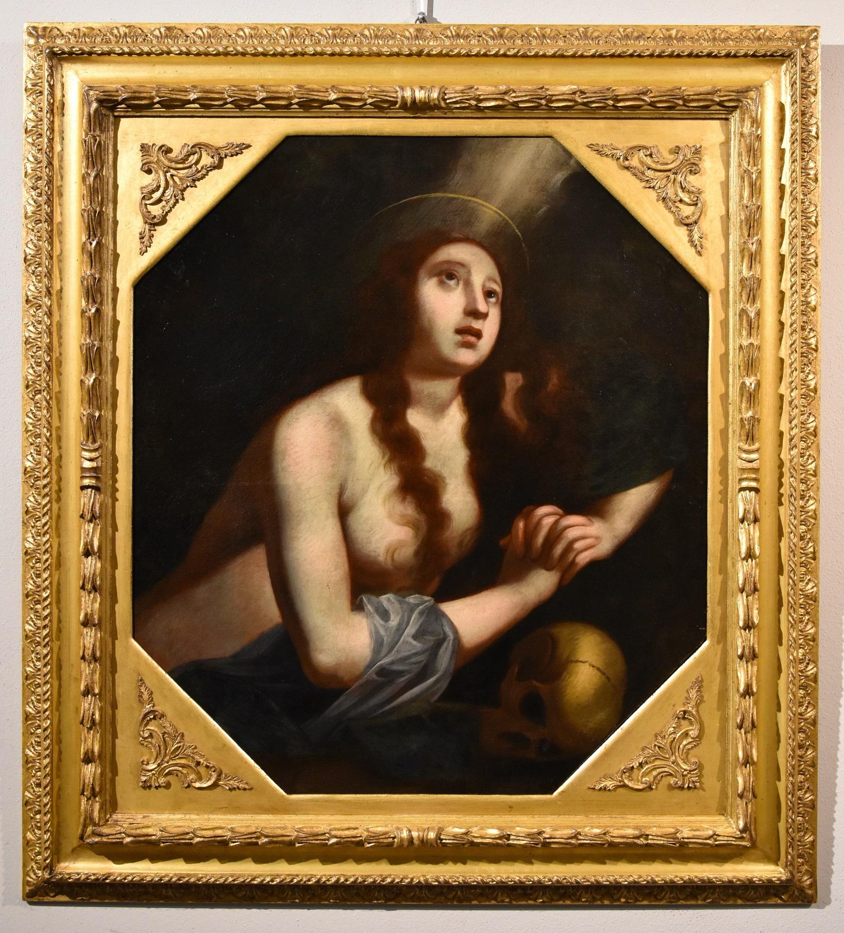 Ficherelli Paint Oli on canvas old master 17th Century Religious Mary Magdalene