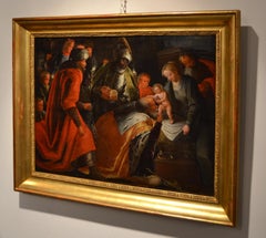 Adoration Paint Oil on table 16th century Art Baroque Manierism