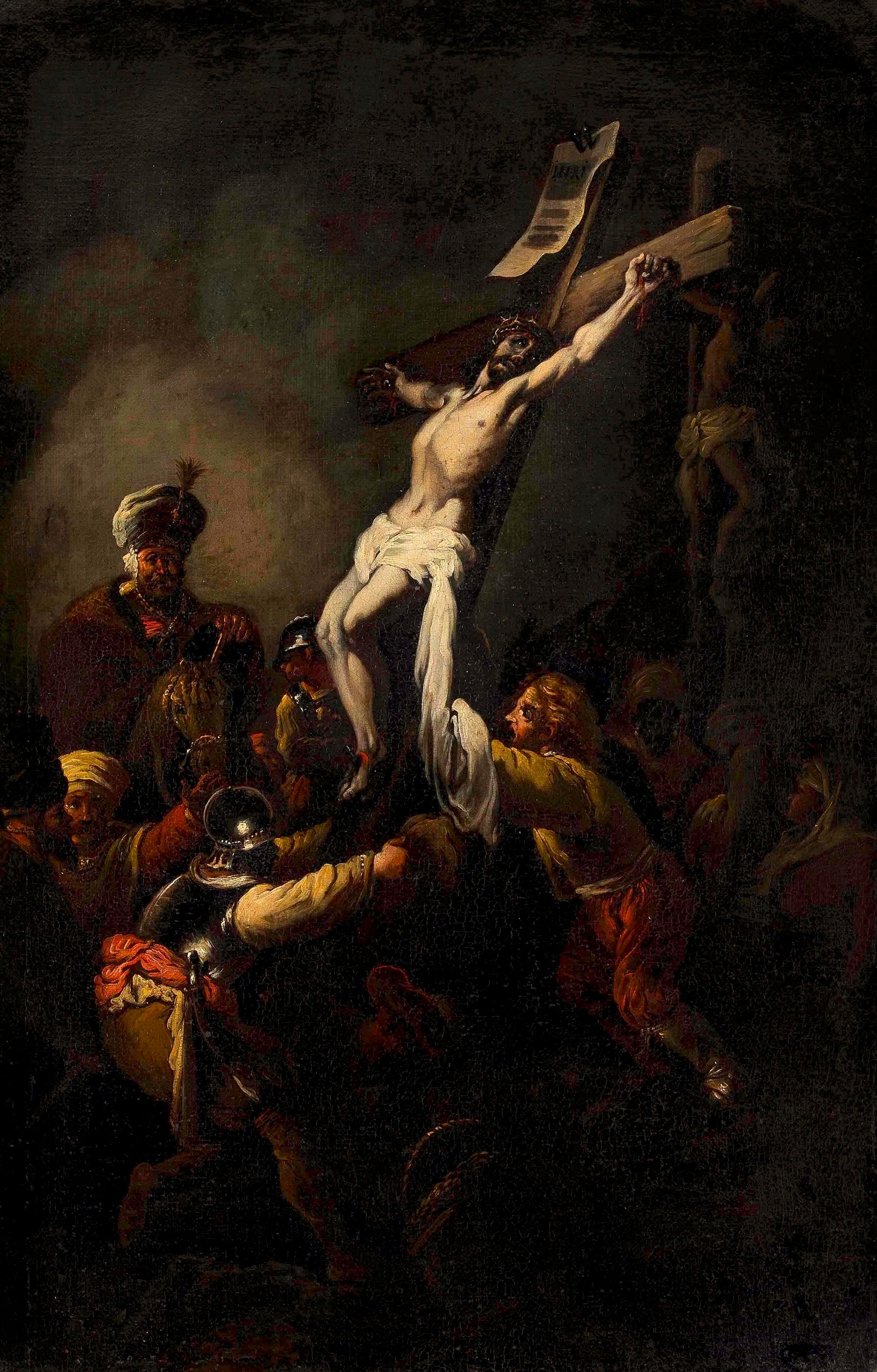 rembrandt jesus on the cross