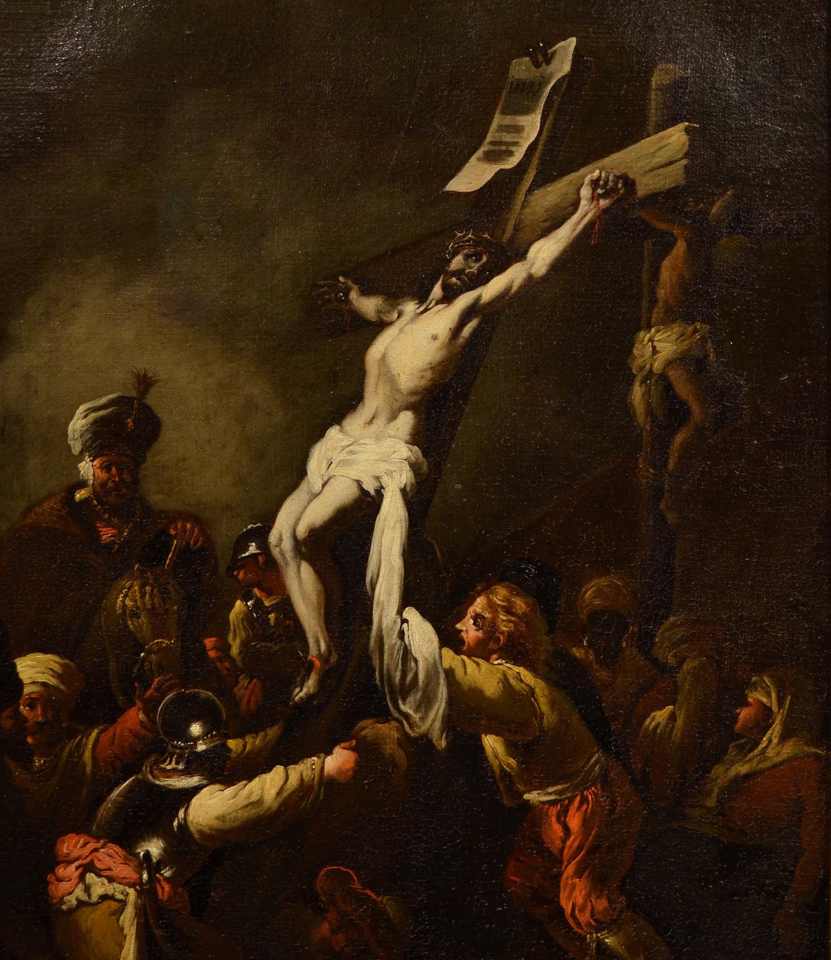 rembrandt painting of jesus on the cross