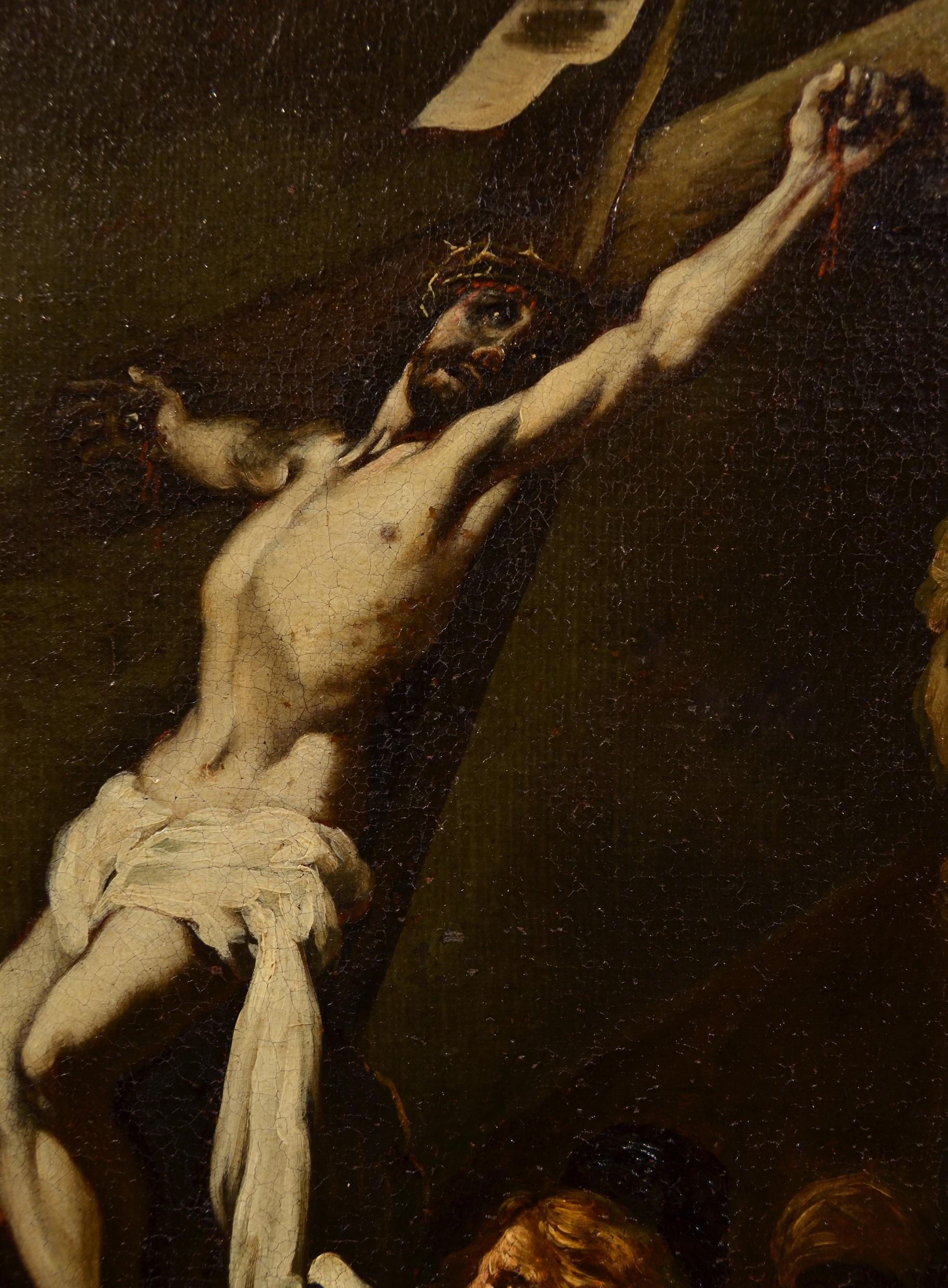 Cross Oil on canvas Paint 17th Century Rembrandt Baroque Jesus Art Quality  2