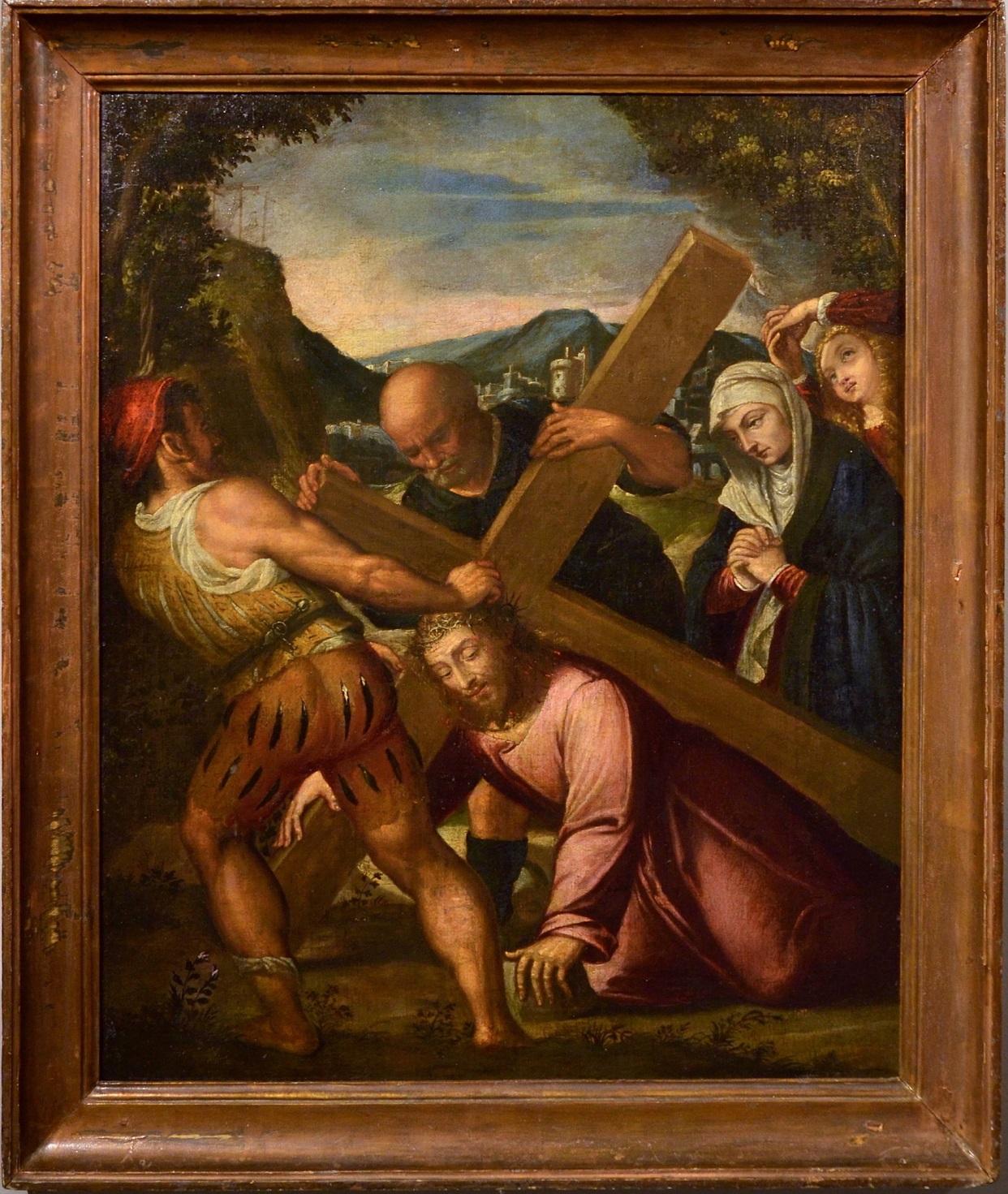 Christ Old master Oil on canvas Paint 17th Century Art Italy Religious Campi 